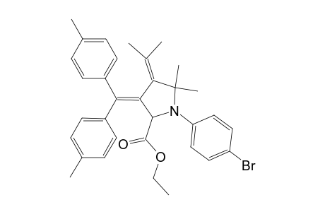 Ethyl 1(N)-(p-bromophenyl)-2,2-dimethyl-3-(1'-methylethylidene)-4-[bis(p'-tolyl)methylidene]-tetrahydropyrrole-5-carboxylate