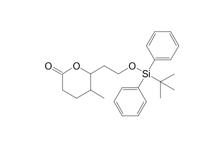 6-[(Tert-butyldiphenylsilyloxy)ethyl]-5-methyl-3,4,5,6-tetrahydropyran-2-one