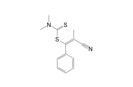 Dimethyldithiocarbamic acid, S-(2-cyano-2-methyl-1-phenyl)vinyl ester