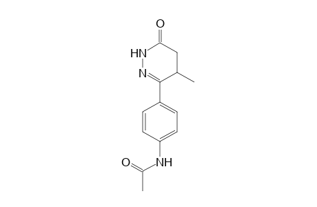 4'-(4-METHYL-6-OXO-1,4,5,6-TETRAHYDRO-3-PYRIDAZINYL)ACETANILIDE