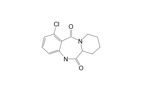 1-Chloro-7,8,9,10-tetrahydrobenzo[e]pyrido[1,2-a]-(1,4)-diazepine-6,12-(5H,6aH)-dione