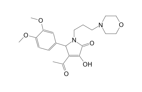 4-acetyl-5-(3,4-dimethoxyphenyl)-3-hydroxy-1-[3-(4-morpholinyl)propyl]-1,5-dihydro-2H-pyrrol-2-one