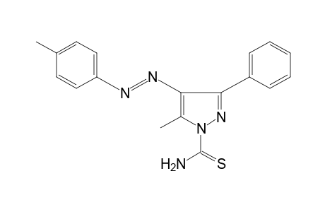 5-methyl-3-phenylthio-4-(p-tolylazo)pyrazole-1-carboxamide
