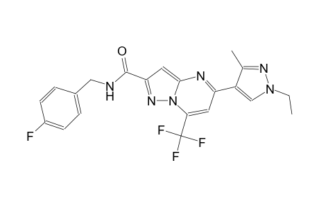 5-(1-ethyl-3-methyl-1H-pyrazol-4-yl)-N-(4-fluorobenzyl)-7-(trifluoromethyl)pyrazolo[1,5-a]pyrimidine-2-carboxamide