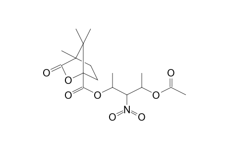 2-Oxabicyclo[2.2.1]heptane-1-carboxylic acid, 4,7,7-trimethyl-3-oxo-, 3-(acetyloxy)-1-methyl-2-nitrobutyl ester, [1S-[1.alpha.(1S*,2S*,3R*),4.beta.]]-