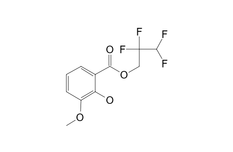 2-Hydroxy-3-methoxybenzoic acid, 2,2,3,3-tetrafluoro-1-propyl ester