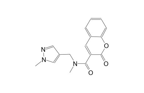 N-methyl-N-[(1-methyl-1H-pyrazol-4-yl)methyl]-2-oxo-2H-chromene-3-carboxamide