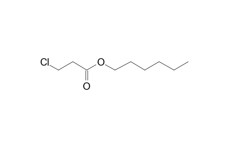 3-Chloropropionic acid, hexyl ester