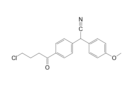 [p-(4-chlorobutyryl)phenyl](p-methoxyphenyl)acetonitrile