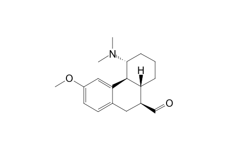 (+/-)-rel-(4bS,5R,8aS,9S)-5-(Dimethylamino)-4b,5,6,2S,9,10-octahydro-3-methoxyphenanthrene-9-carbaldehyde