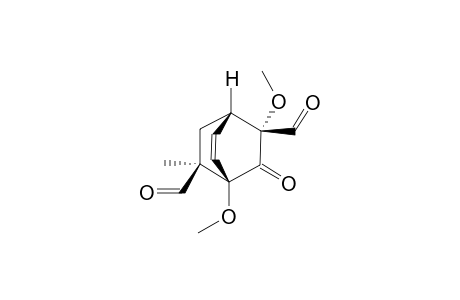 (1S,2R,4R,8S)-2,4-dimethoxy-8-methyl-3-oxidanylidene-bicyclo[2.2.2]oct-5-ene-2,8-dicarbaldehyde