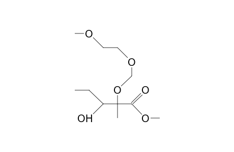 (2RS, 3RS)-2-Methyl-2-(2'-[methoxy-ethoxy]-methoxy)-3-hydroxy-pentanoic acid, methyl ester