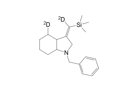 1(3aR*,4S*,7aR*)-1-Benzyl-4-deuterio-3-((Z)-deuterio-(trimethylsilyl)methyleneperhydroindole