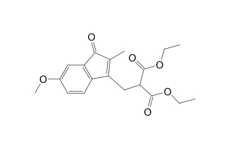 3-(2,2-dicarbethoxyethyl)-6-methoxy-2-methyl-1-indenone