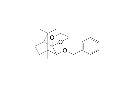 2'-benzoxy-1',7',7'-trimethyl-spiro[1,3-dioxolane-2,3'-norbornane]