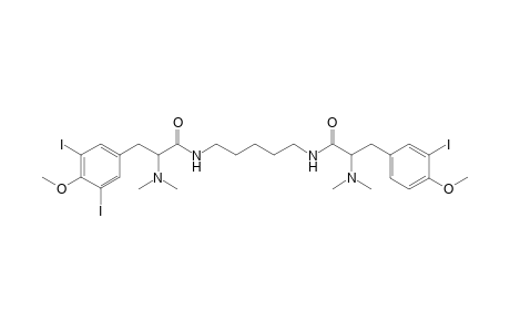 3-(3,5-DIIODO-4-METHOXYPHENYL)-3'-(3-IODO-4-METHOXYPHENYL)-N,N'-(PENTANE-1,5-DIYL)-BIS-(2-DIMETHYLAMINOPROPANAMIDE)