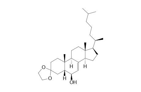 3,3-(Ethylenedioxy)-5.beta.-cholest-7-en-6.beta.-ol