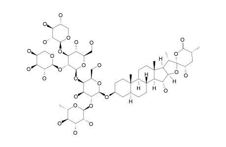 SOLANIGROSIDE_E;(22-R,25-R)-3-BETA,15-ALPHA,23-ALPHA-TRIHYDROXY-5-ALPHA-SPIROSTAN-26-ON