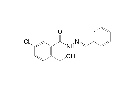 5-chloro-a-hydroxy-o-toluic acid, benzylidenehydrazide