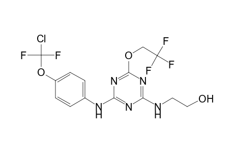 2-[[4-[4-[chloro(difluoro)methoxy]anilino]-6-(2,2,2-trifluoroethoxy)-1,3,5-triazin-2-yl]amino]ethanol