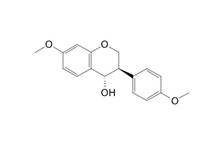 trans-2,3-dihydro-7-methoxy-3-(4-methoxyphenyl)-4H-1-benzopyran-4-ol