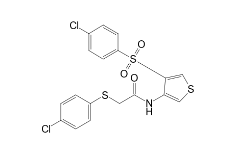 N-{4-[(p-chlorophenyl)sulfonyl]-3-thienyl}-2-[(p-chlorophenyl)thio]acetamide