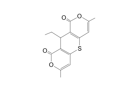 10-Ethyl-3,7-dimethyl-1H,9H,10H-thiopyrano(3,2-C:5,6-C')dipyran-1,9-dione