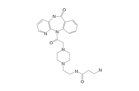 5,11-Dihydro-11-[4-[2-(N-[3-amino-1-oxopropyl]amino)ethyl]-1pioerazinoacetylpyridino[2,3-B]-1-benzazepine-6-one