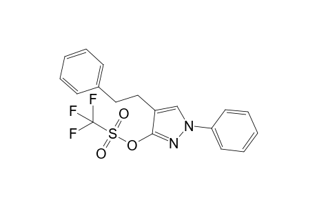 1-Phenyl-4-(2-phenylethyl)-1H-pyrazol-3-yl trifluoromethanesulfonate