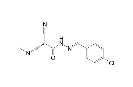 2-CYANO-3-(DIMETHYLAMINO)ACRYLIC ACID, (p-CHLOROBENZYLIDENE)HYDRAZIDE