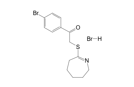 7-[(p-bromophenacyl)thio]-3,4,5,6-tetrahydro-2H-azepine, hydrobromide