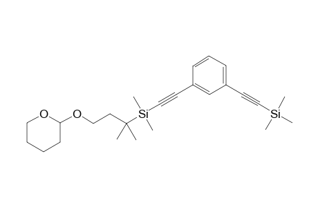 2-{3'-{Dimethyl-{{3'-[(trimethylsilyl)ethynyl]phenyl}ethynyl}silyl-3'-methylbutoxy}tetrahydro-2H-pyran