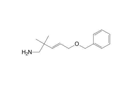 3-Penten-1-amine, 2,2-dimethyl-5-(phenylmethoxy)-, (E)-