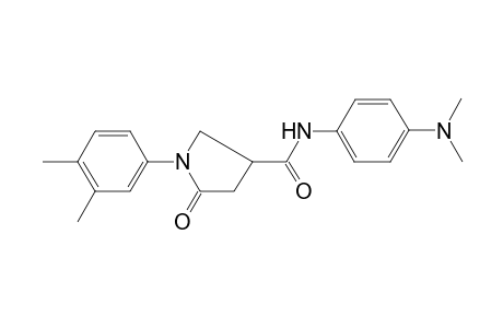 Pyrrolidine-3-carboxamide, N-(4-dimethylaminophenyl)-1-(3,4-dimethylphenyl)-5-oxo-