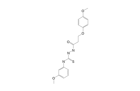 1-[3-(p-methoxyphenoxy)propionyl]-4-(m-methoxyphenyl)-3-thiosemicarbazide