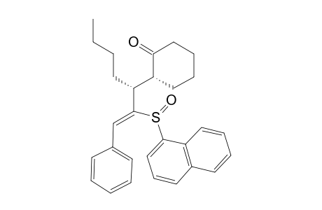 (+/-)-2-(S)-[(Z)-1-(R)-NORMAL-BUTYL-3-PHENYL-2-(S(S))-(1-NAPHTHYLSULFINYL)-2-PROPEN-1-YL]-CYCLOHEXANONE