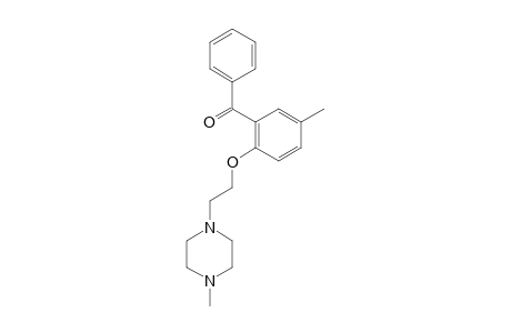 (5-Methyl-2-(2-(4-methylpiperazin-1-yl)ethoxy)phenyl)(phenyl)methanone