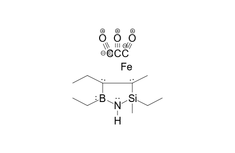 Iron, tricarbonyl-(.eta.-4-2,4,5-triethyl-2-endo,3-dimethyl-1,2,5-azasilaboroline)