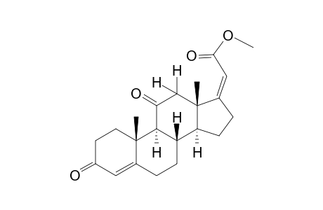 cis-3,11-dioxopregna-4,17(20)-dien-21-oic acid, methyl ester