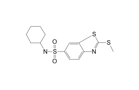 2-Methylsulfanyl-benzothiazole-6-sulfonic acid cyclohexylamide