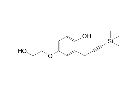 4-(2-Hydroxyethoxy)-2-[3-(trimethylsilyl)prop-2-ynyl]phenol