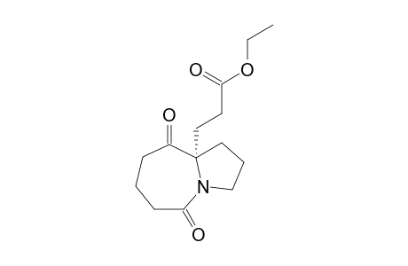 ethyl (S)-3-(5,9-dioxohexahydro-1H-pyrrolo[1,2-a]azepin-9a(5H)-yl)propanoate