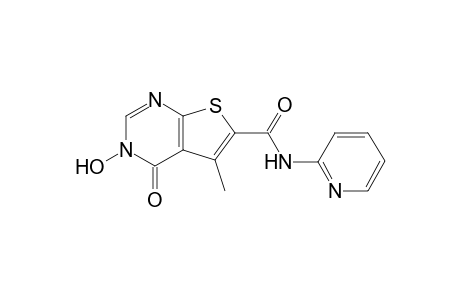 3-Hydroxy-5-methyl-4-oxo-N-(pyridin-2-yl)-3,4-dihydrothieno[2,3-d]pyrimidine-6-carboxamide