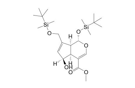 Methyl (1S,5S,6S,9S)-1-(t-Butyldimethylsilyloxy)-6-hydroxy-8-[(t-butyldimethylsilyloxy)methyl]-2-oxabicyclo[4.3.0]nona-3,7-diene-4-carboxylate