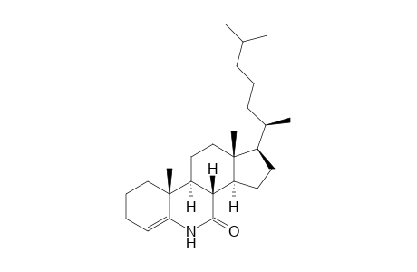 6-Azacholest-4-en-7-one