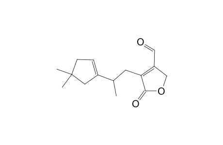 4-[2-(4,4-Dimethyl-1-cyclopenten-1-yl)propyl]-5-oxo-2,5-dihydro-3-furancarbaldehyde