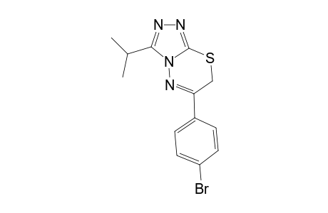 6-(4-Bromophenyl)-3-isopropyl-7H-[1,2,4]triazolo[3,4-B][1,3,4]thiadiazine