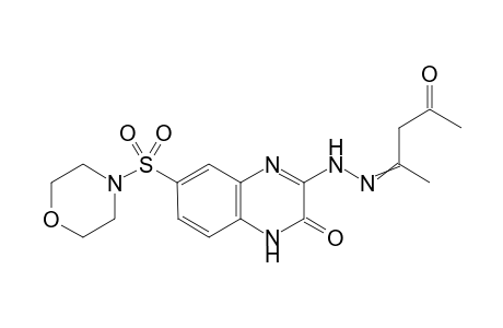 6-(Morpholinosulfonyl)-3-(2-(4-oxopentan-2-ylidene)hydrazinyl)quinoxalin-2(1H)-one