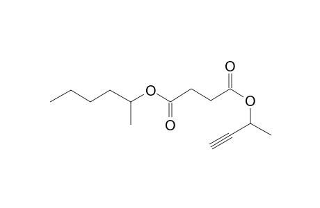 Succinic acid, but-3-yn-2-yl 2-hexyl ester