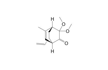 (1R*,4R*,7S*)-3,3-Dimethoxy-5-methyl-7-vinyl-bicyclo[2.2.2]oct-5-en-2-one
